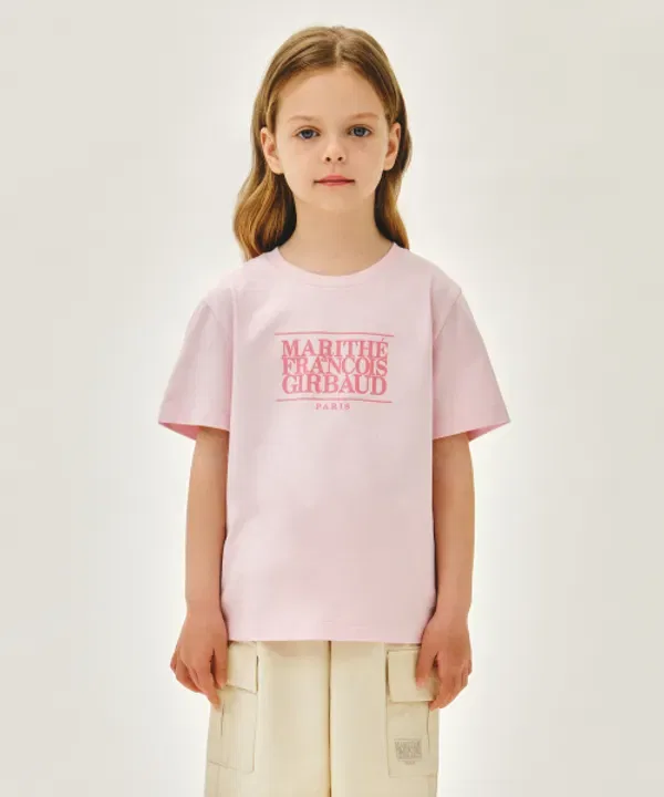 Футболка с логотипом, Kids, Marithé, розовый