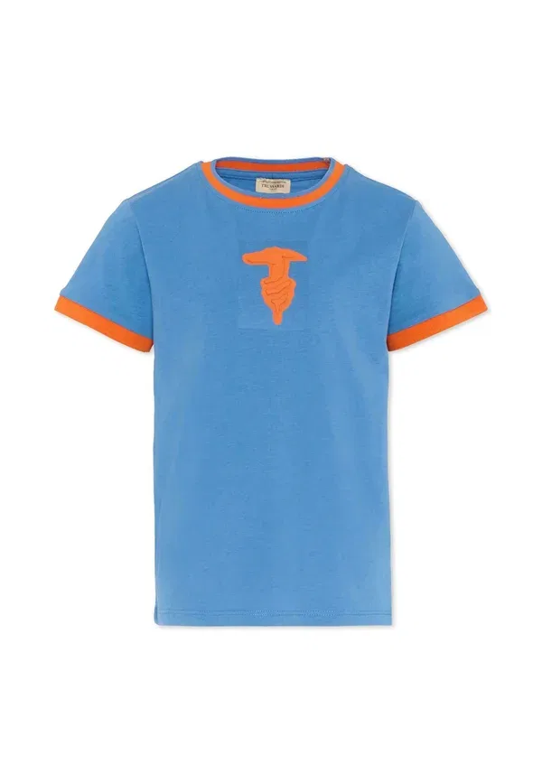 Футболка с принтом Tru Trussardi Junior, синий