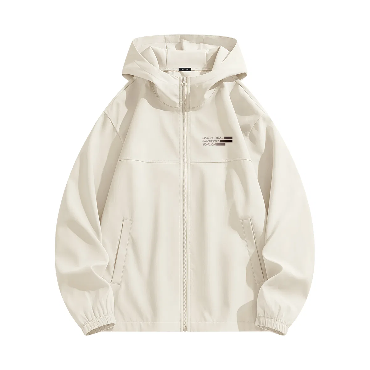 Детская куртка с капюшоном Tonlion Classic Basic Outdoor Sports Style Hooded Jacket, Cream Beige
