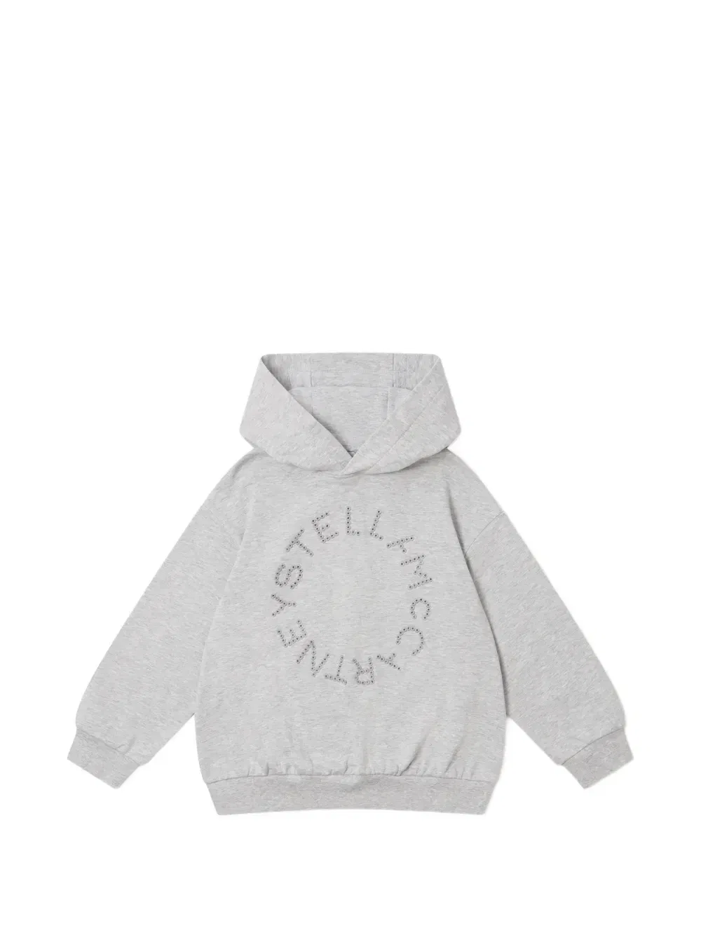 Худи с вышивкой логотипа Stella McCartney Kids, серый
