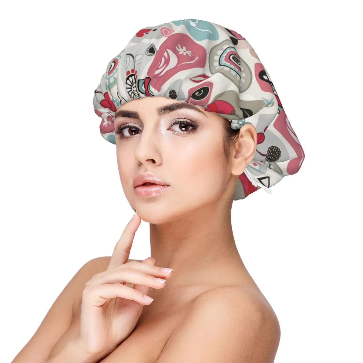 Шапочка для душа Little Flowers in Retro Satin Bonnet, Xiso Ver, диаметр 33 см