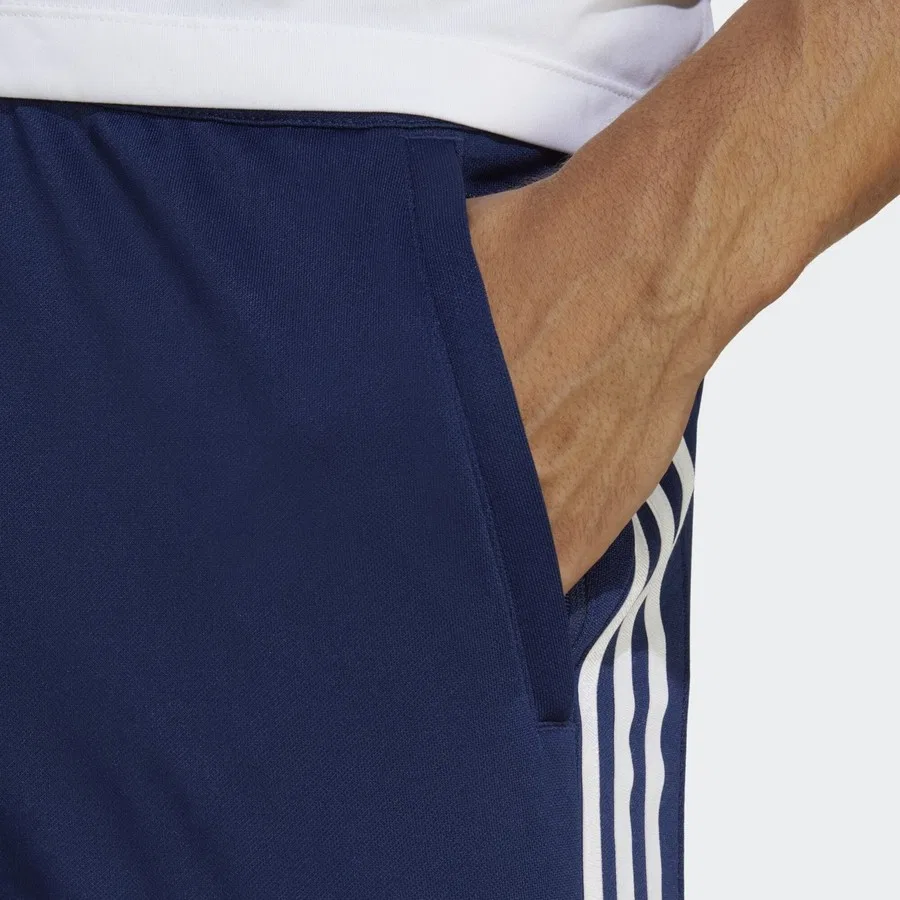 Спортивные штаны с утяжкой и зауженным низом adidas Performance, Сине-белый — фото 4