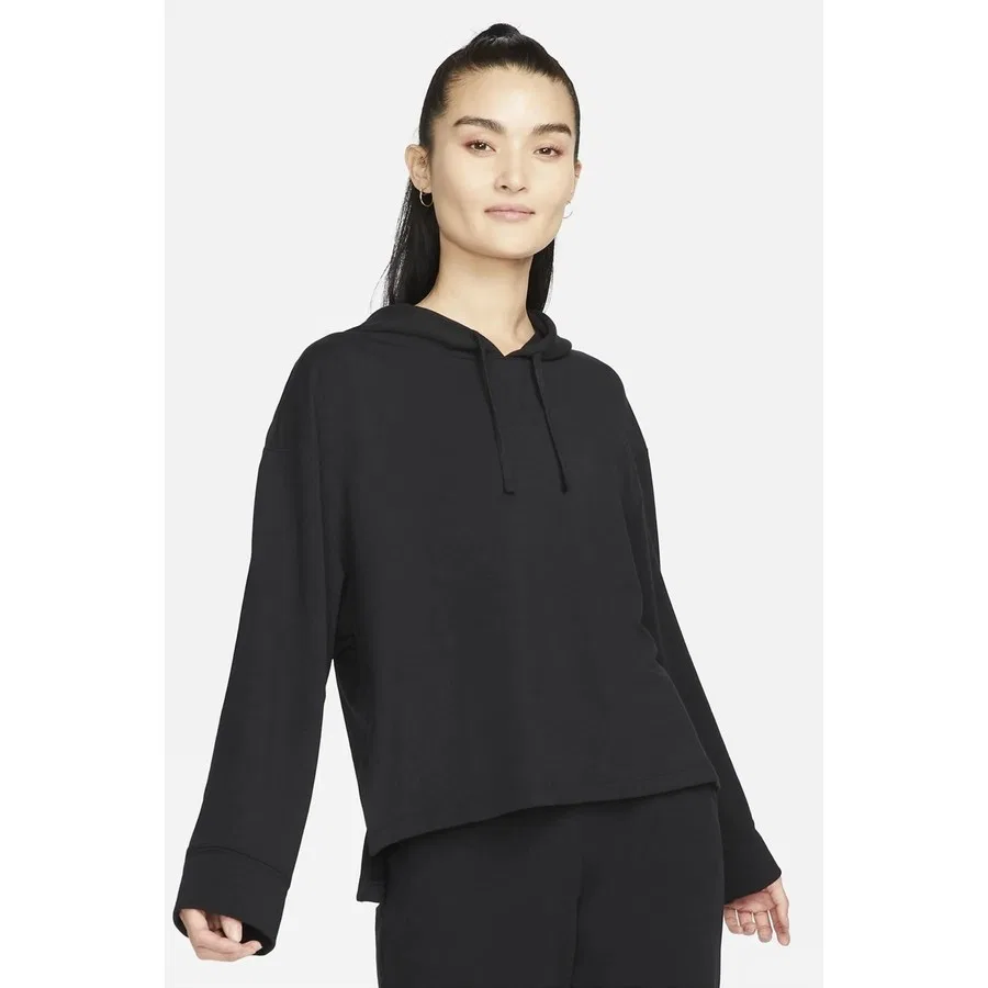 Женский худи Nike Yoga Dri Fit с капюшоном, Черный