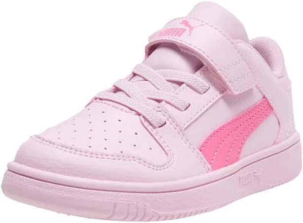 Детские кроссовки для девочек Rebound Layup Slip On PUMA, Pink — фото 2