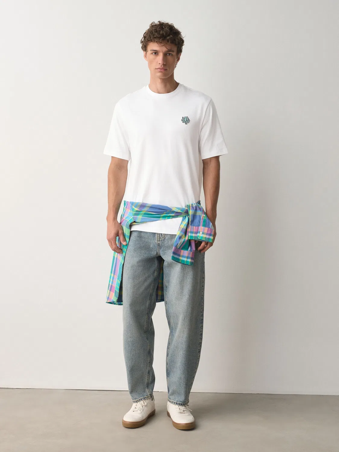 Футболка с принтом Keith Haring, Relaxed Fit Next, белая — фото 2