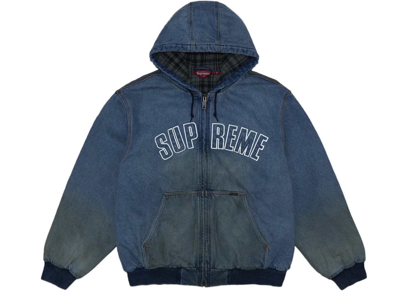 Мужская куртка с капюшоном с принтом Jacket Supreme, Denim — фото 2