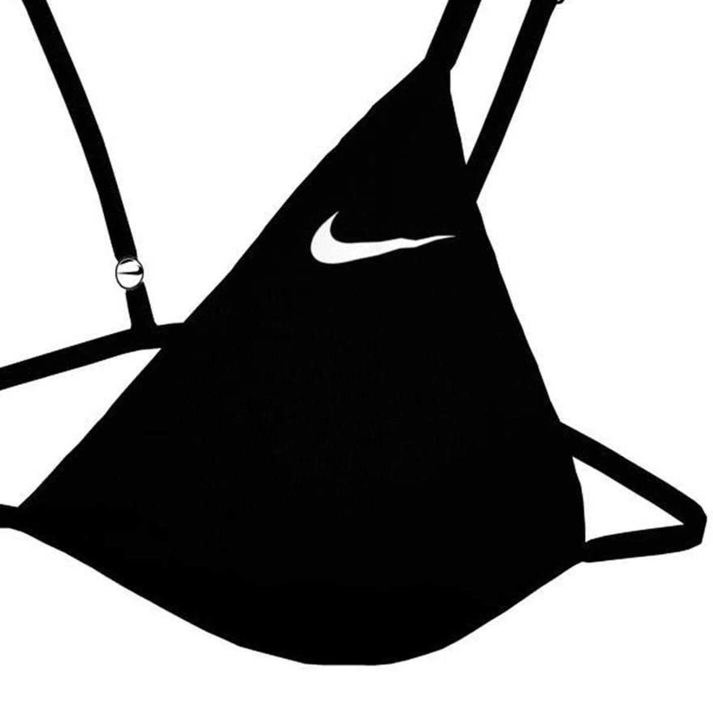 Женское бикини-топ с принтом Nike, Цвет: Schwarz — фото 3