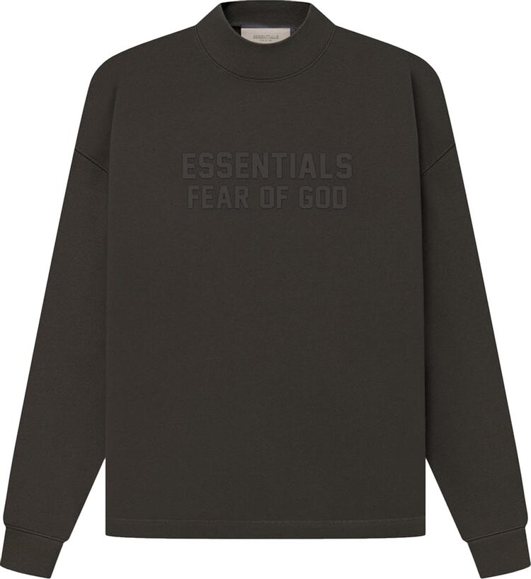 

Толстовка Fear of God Essentials Relaxed Crewneck 'Off Black', черный