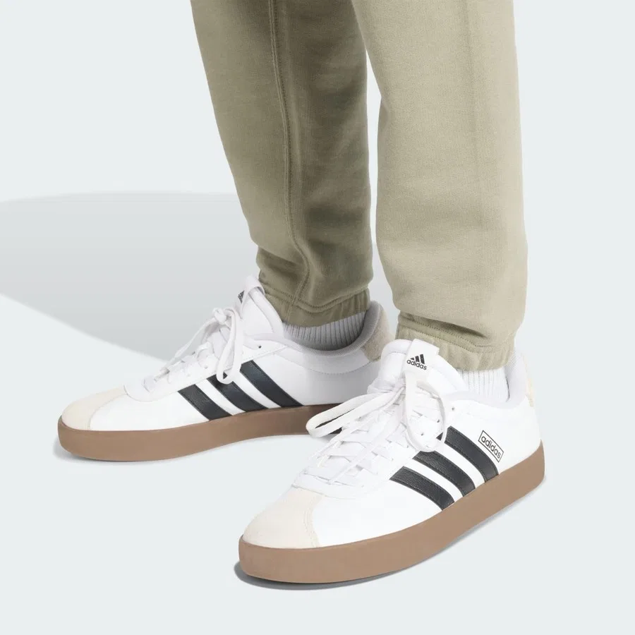 Спортивные брюки с зауженным кроем ALL SZN French Terry Regular Tapered Pants adidas, Серебристый — фото 4
