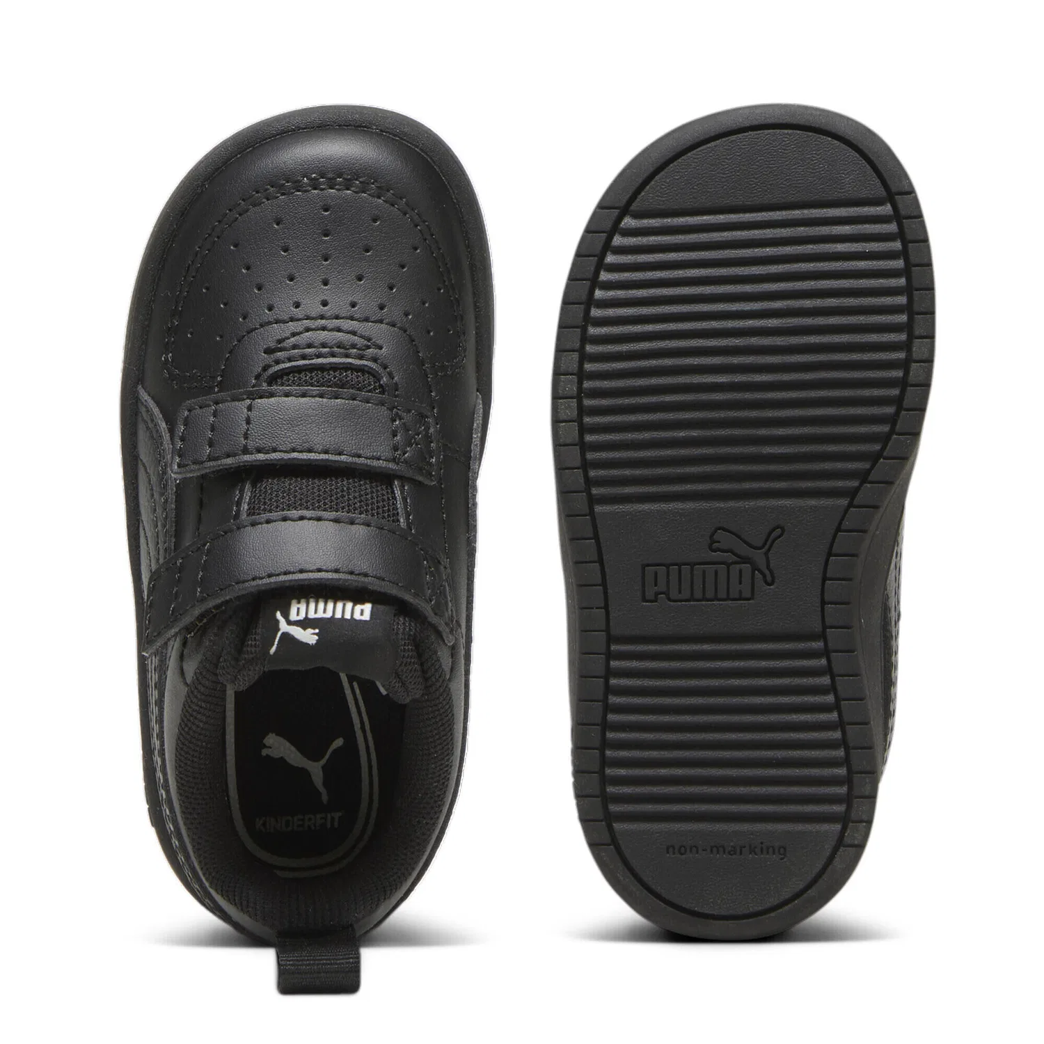 Детские кроссовки с липучкой PUMA Rickie Sneakers Puma, Цвет: Schwarz — фото 4