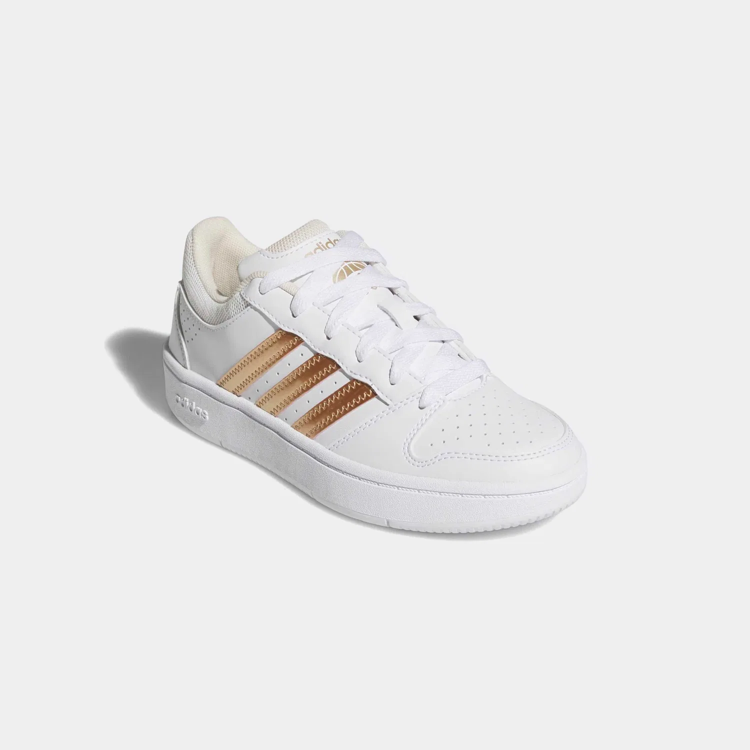Детские кроссовки классические Hoops Classic J Adidas Sportswear, Cloud White/Supplier Colour/Wonder White