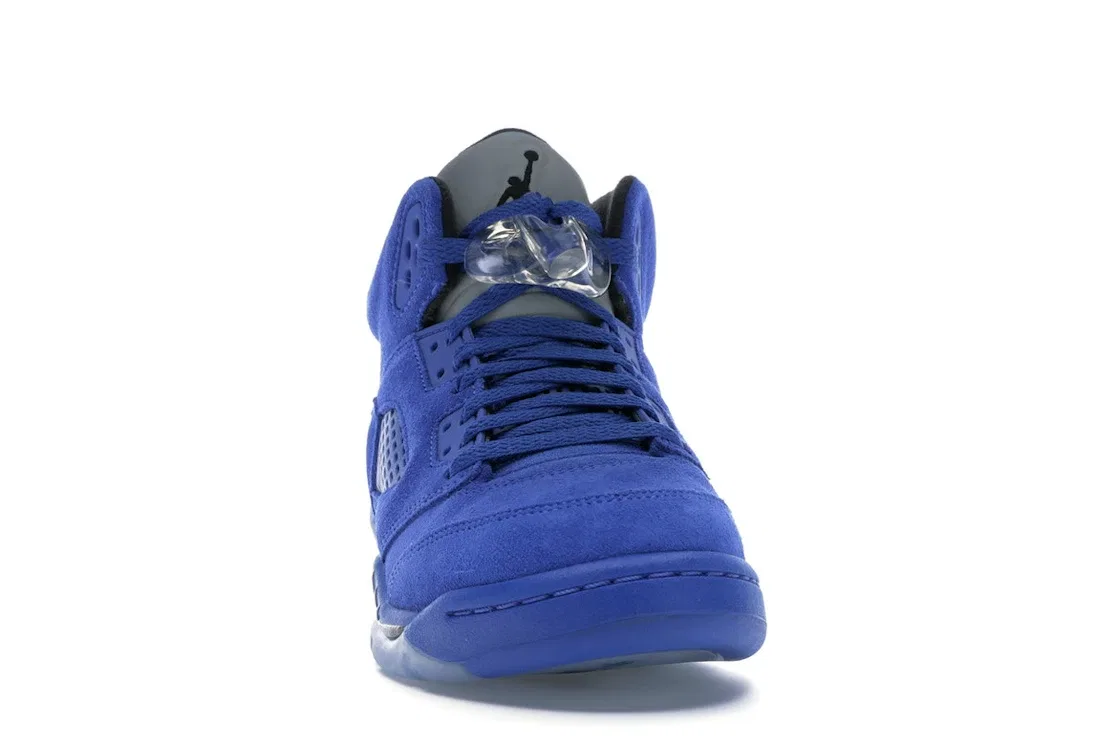 Детские кроссовки с замшевым верхом Jordan 5 Retro, Game Royal/Black — фото 2