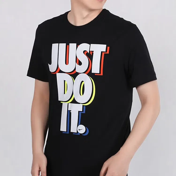Футболка с принтом Nike Sportswear SS Tee JDI, черный — фото 2