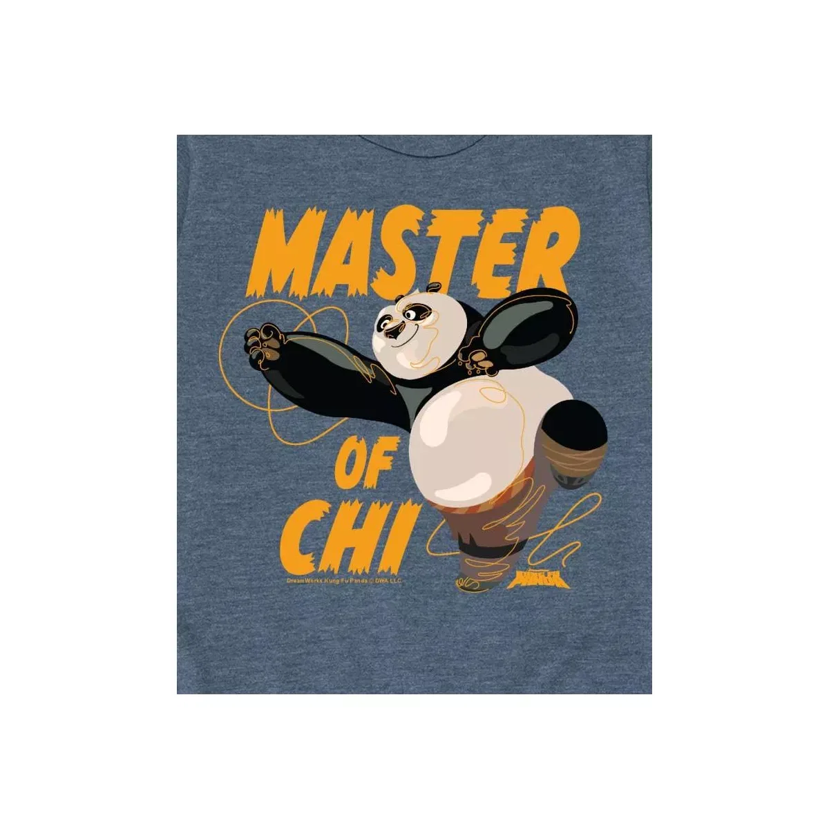 Детская футболка с принтом Kung Fu Panda 4 - Master Of Chi, Kung Fu Panda, Royal Blue — фото 2