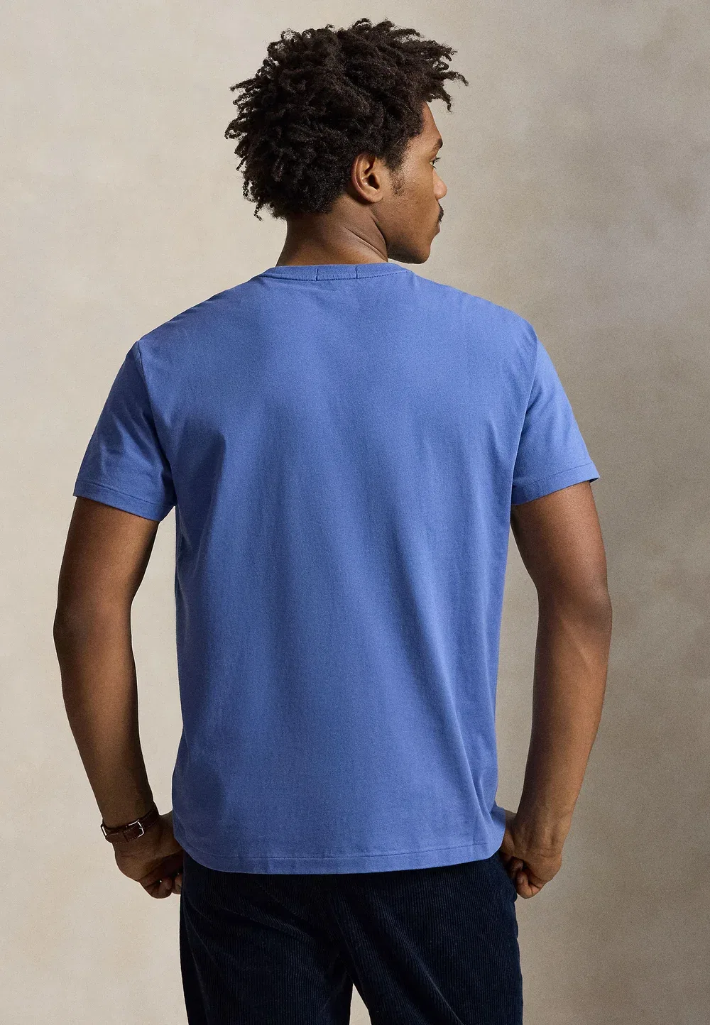 Футболка с индивидуальным кроем и логотипом - футболка с принтом Polo Ralph Lauren, Bastille Blue — фото 3