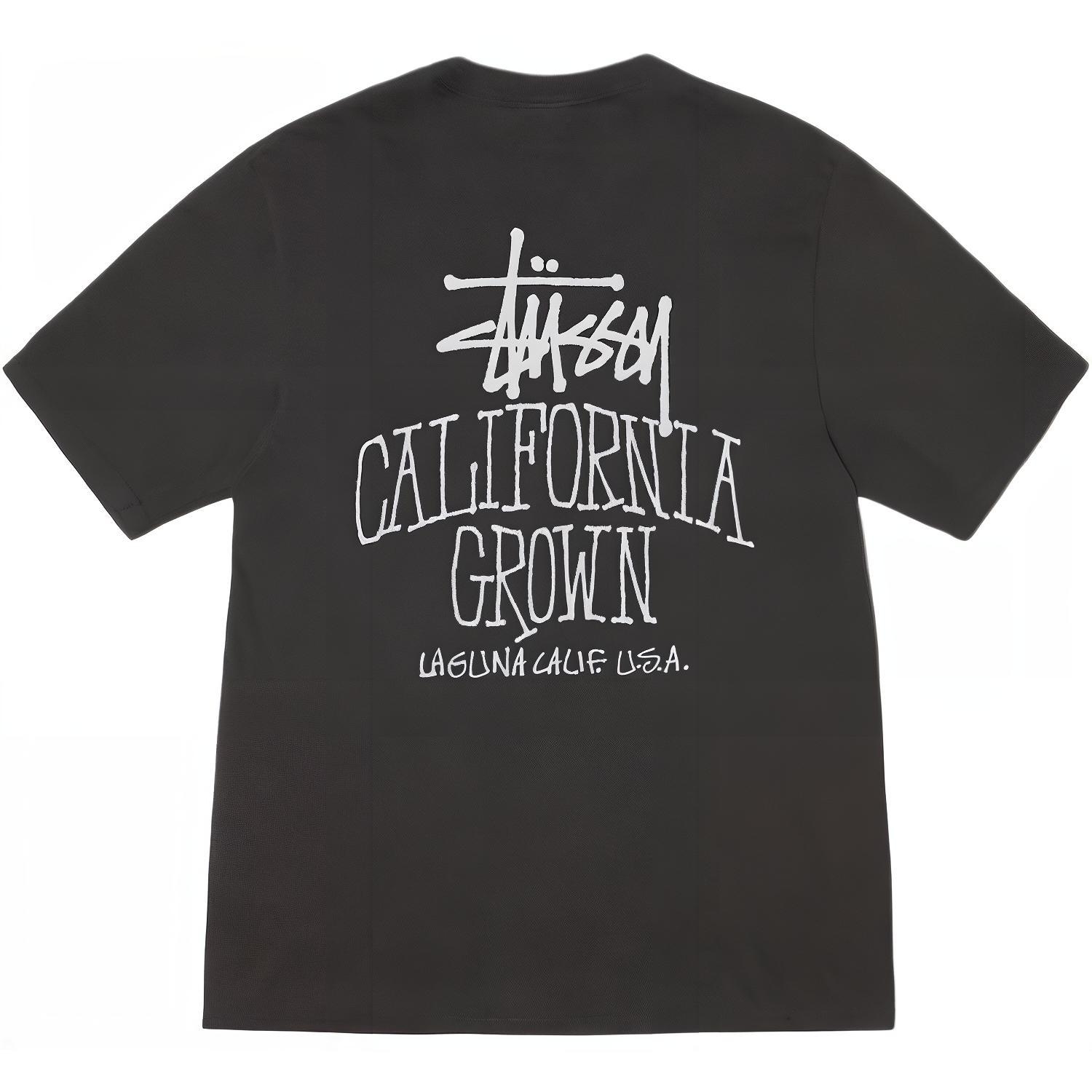 

Футболка Stüssy California Grown Pigment dyed Stussy, черный