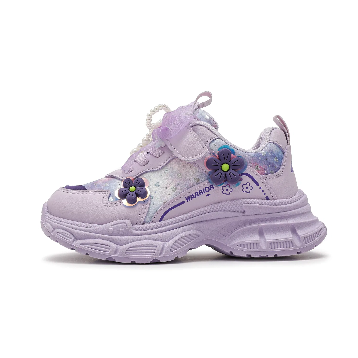 Детские повседневные кроссовки из синтетической кожи Purple WARRIOR