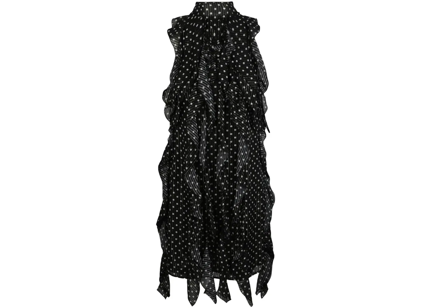Женское платье в горошек Cate Polka Dot Burberry, Black