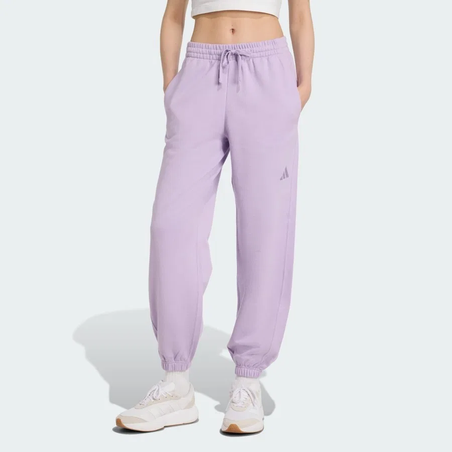 Штаны спортивные свободного кроя из французского футера ALL SZN adidas, Пудровый