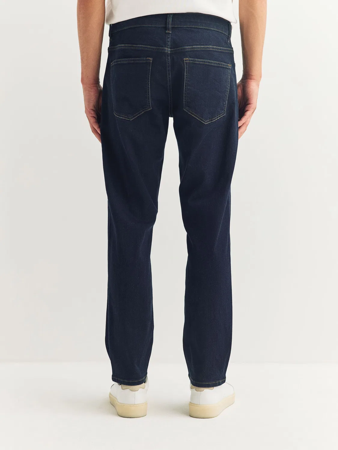 Джинсы классические Slim Fit Next, Blue Indigo Rinse — фото 4