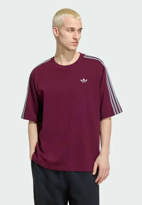 Футболка 3S - футболка с принтом Adidas Originals, бордовый