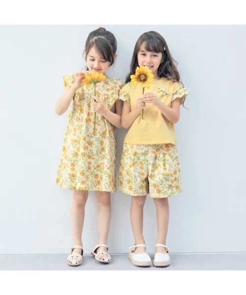 Детское платье с принтом, с длинным рукавом модель Sunflower GITA, Blue — фото 3