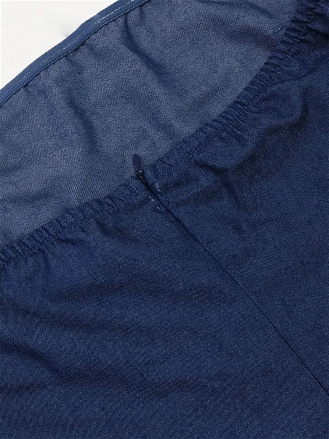 Женское мини-платье без бретелек Bodycon, Blue — фото 4