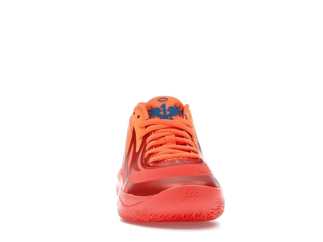 Детские кроссовки для баскетбола Puma LaMelo Ball MB.02 Supernova, Fiery Coral/Ultra Orange — фото 2