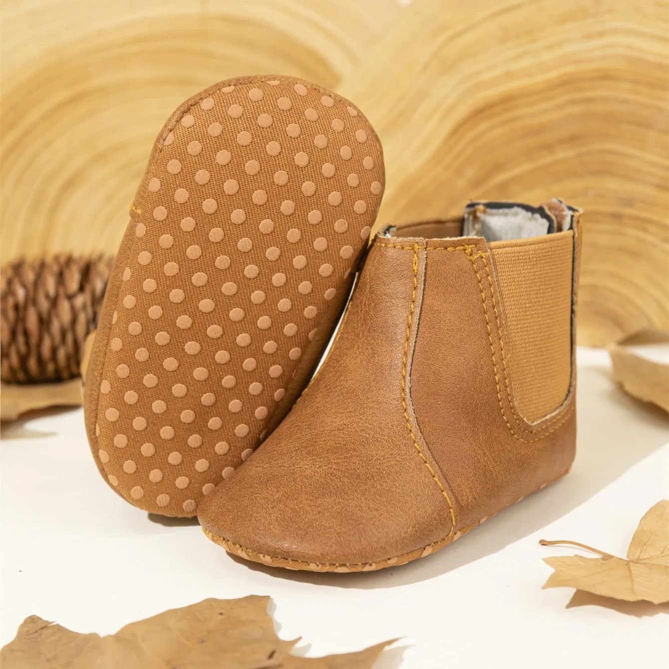 Детские сапоги для девочек с кисточками Cowboy Tassel Meckior, Brown — фото 4