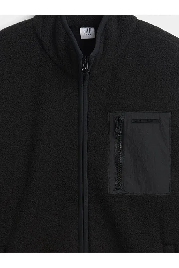 Детская куртка из флиса с принтом Gap, Black-000 — фото 3