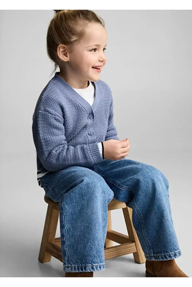 Детский кардиган для новорожденных хлопковый Mango Baby, Blue