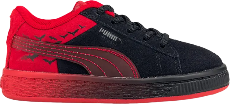 

Кроссовки Puma Batman x Suede Classic Infant Black Barbados Cherry, красный