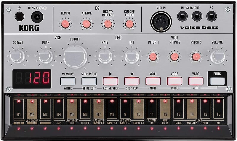 

Музыкальная поставка Напа Korg volca bass