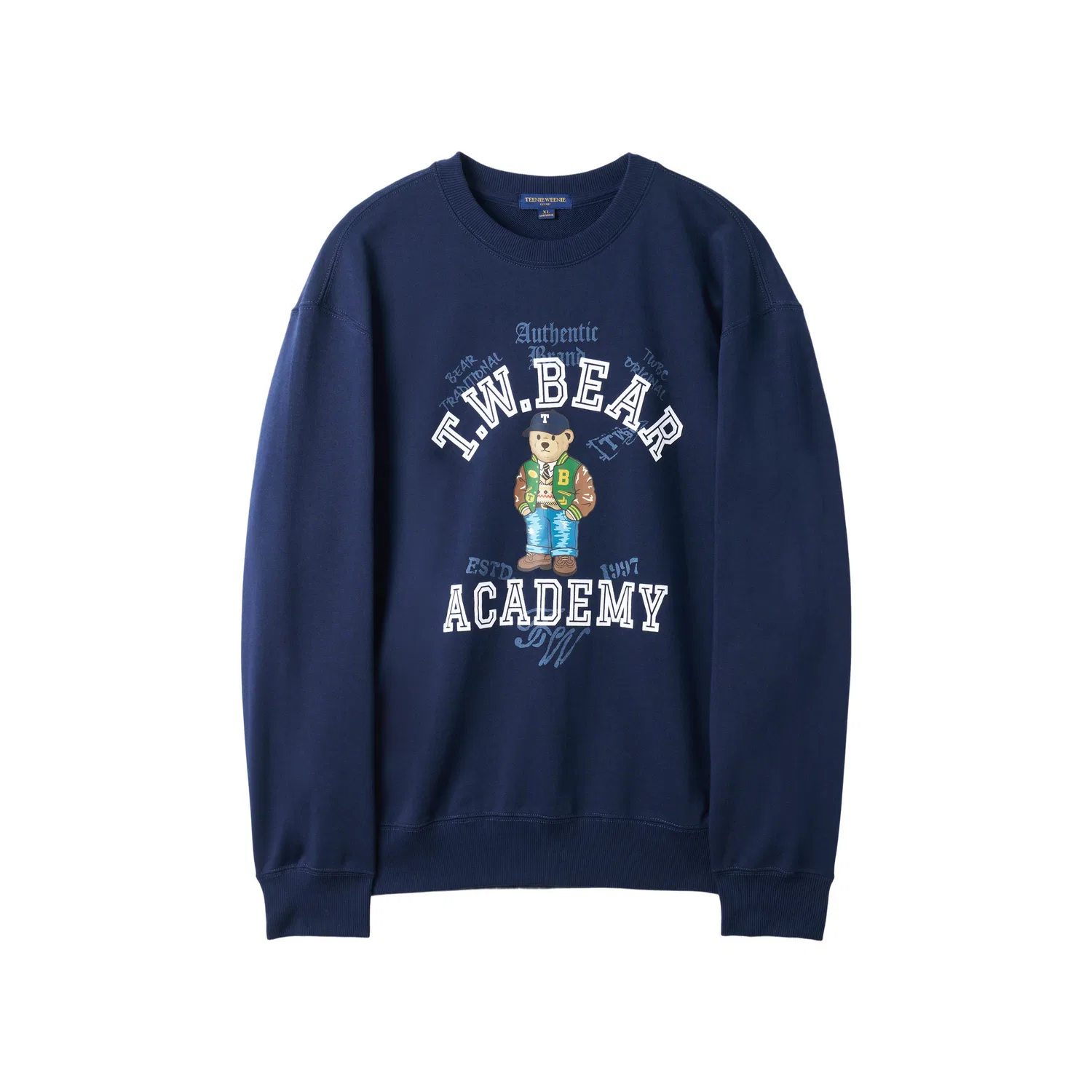 Детская толстовка унисекс с длинным рукавом Teenie Weenie Men, Navy Blue
