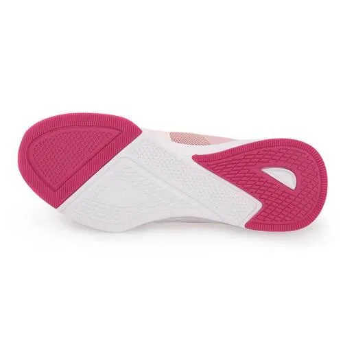 Детские кроссовки с логотипом Flyer Puma, Weiß Begonienrosa Blasses Korallenorange