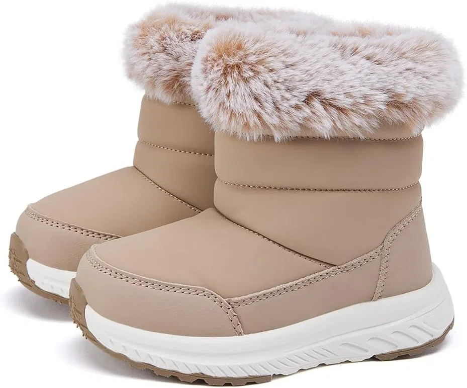 Детские зимние ботинки для девочек и мальчиков BMCiTYBM, Camel — фото 3