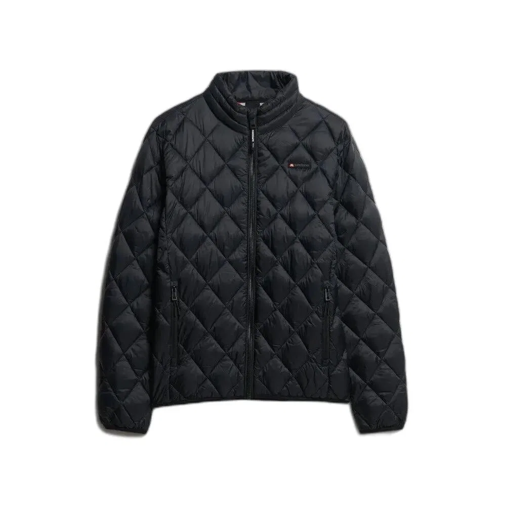 Женская стеганая куртка Diamond Quilt Fuji Lite Superdry, Черный