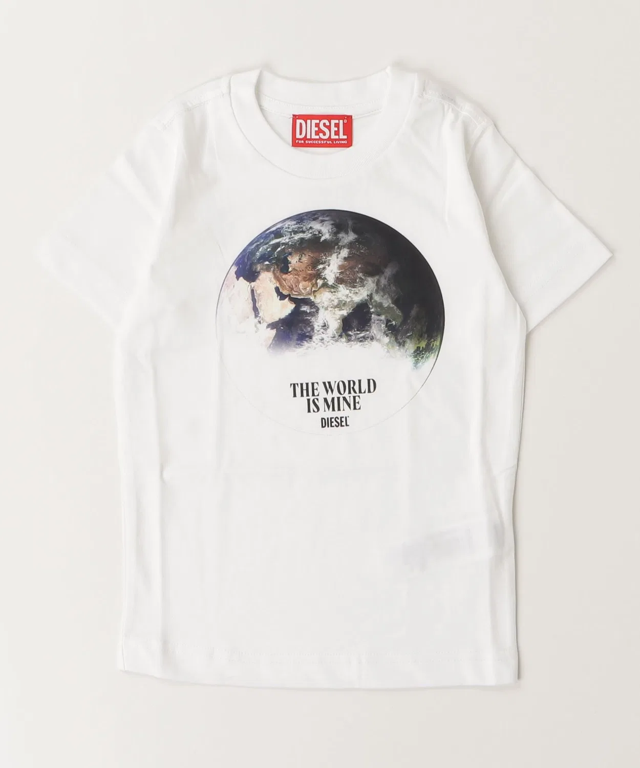 Детская футболка с принтом, с коротким рукавом DIESEL KIDS, White