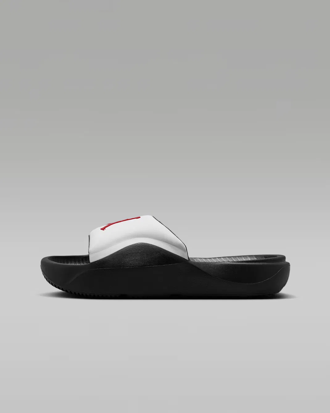 Big Kids' Slides Jordan Franchise, White/Black/Gym Red — фото 2