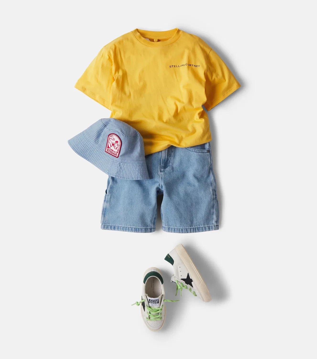 Шорты джинсовые Stella Mccartney Kids, синий — фото 2