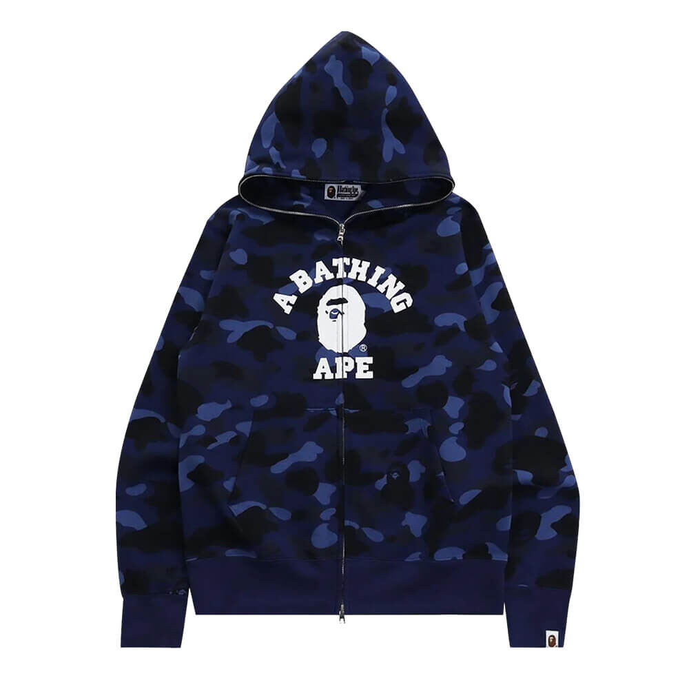 

Толстовка Bape Color Camo College Full, синий