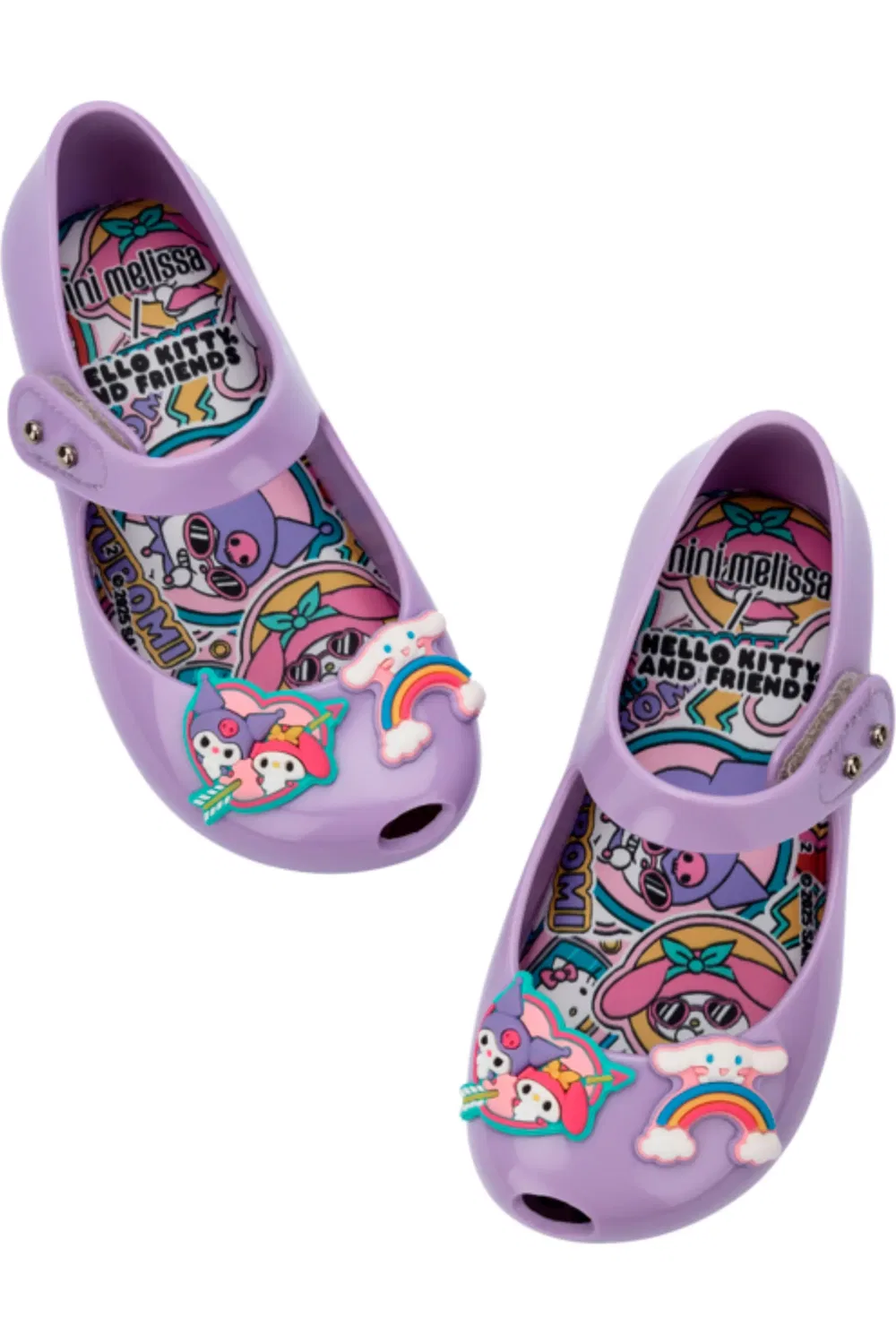 Детские туфли с Hello Kitty Ultragirl Flat Mini Melissa, Lilac/Pink — фото 3