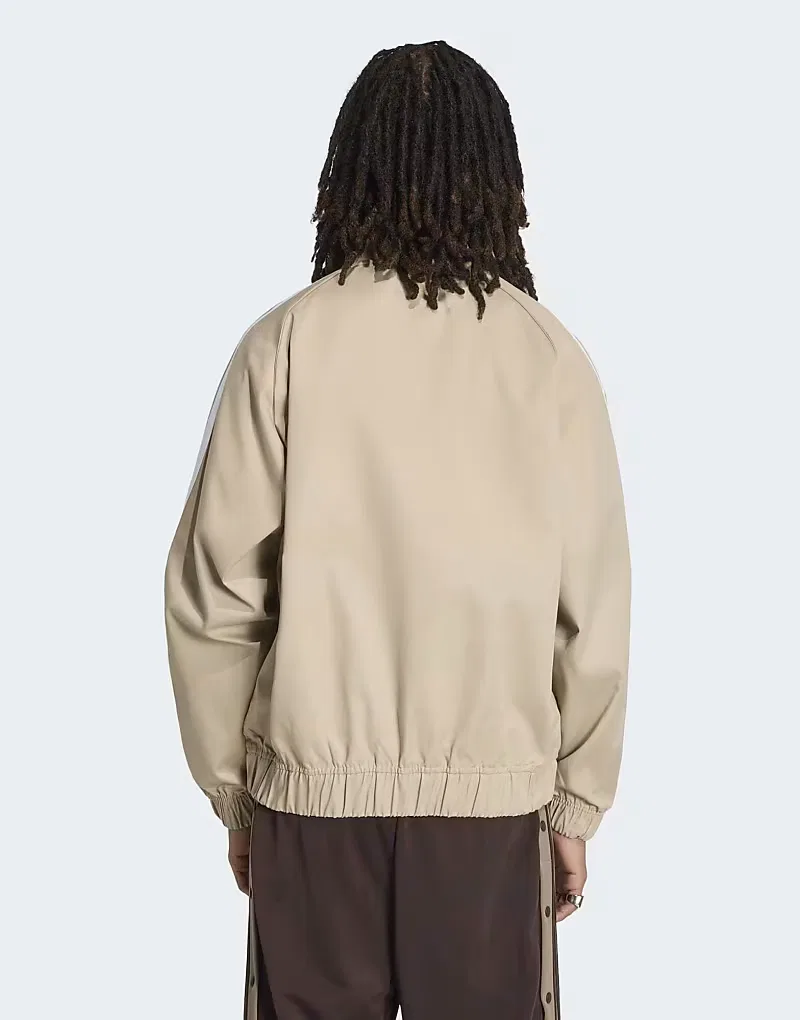 Куртка спортивная Sst Adicolor Classics из хлопкового твила Adidas Originals, Khaki Three — фото 2