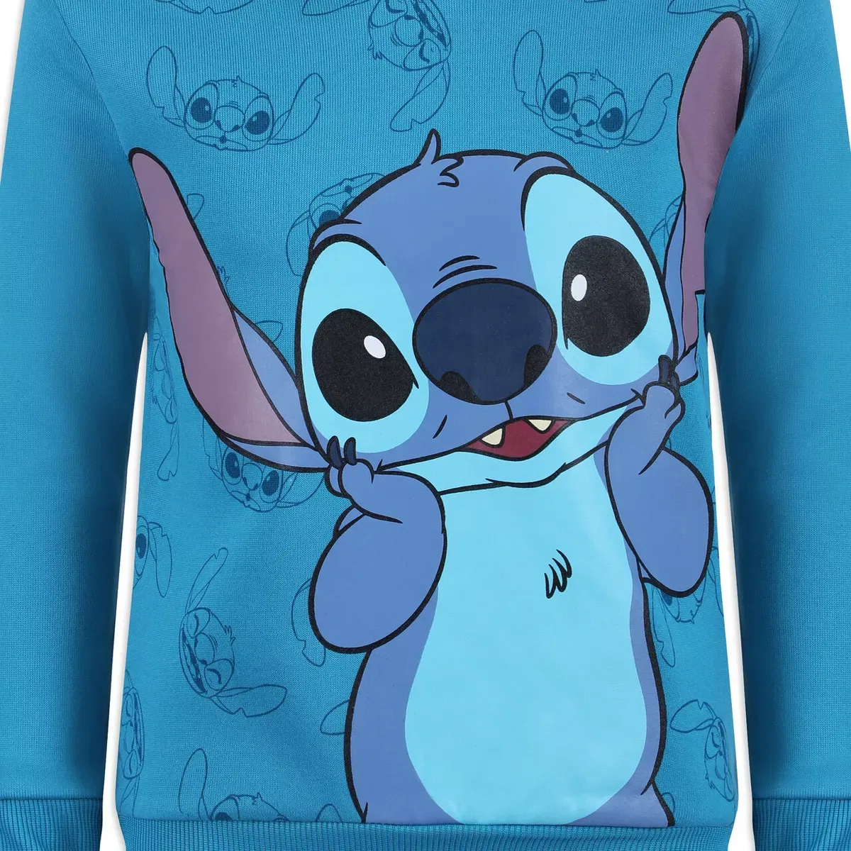 Детский худи с принтом Stitch Lilo & Stitch, Blue — фото 4