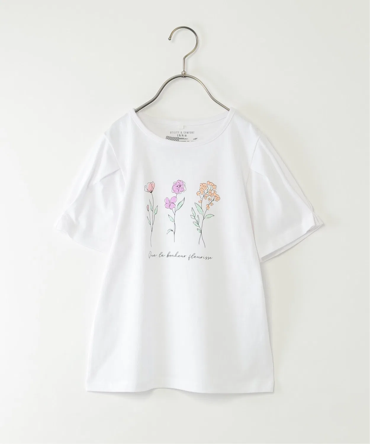 Детская футболка с принтом, с коротким рукавом, 120-160 см, ikka, Off White