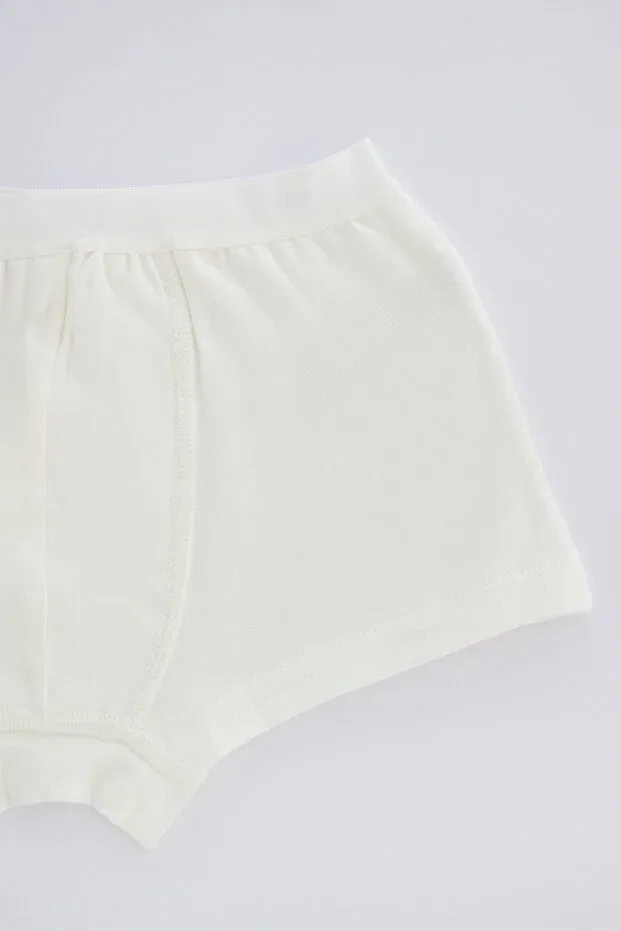 Детские боксеры для мальчиков органические 2 шт Penti, White — фото 2