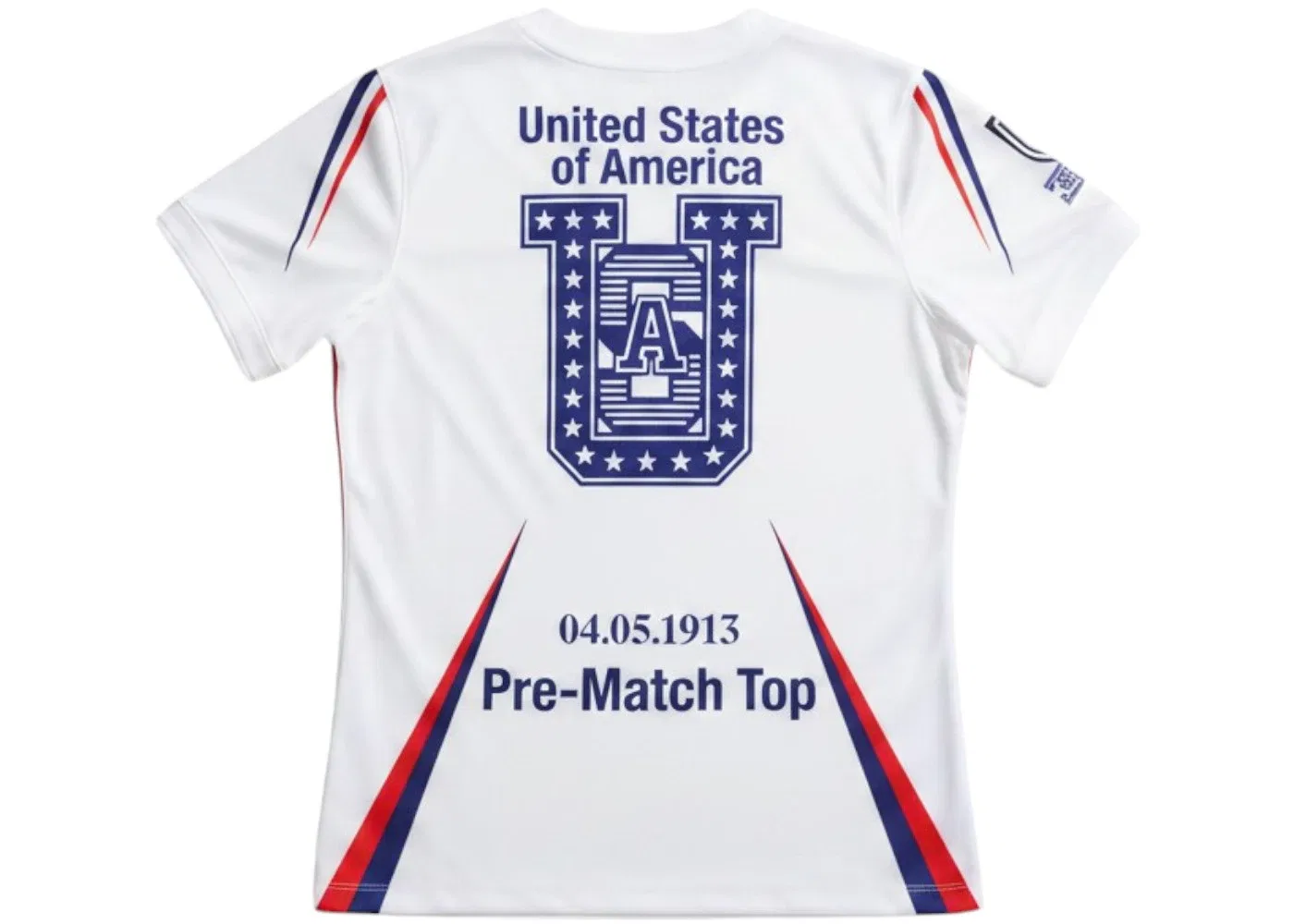 Женская футбольная футболка Nike USA x V.A.A. Top, White/Red/Blue — фото 2