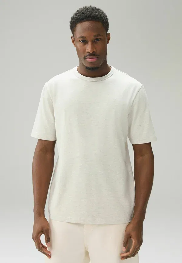 Футболка хлопок Trident T-shirt 4 Pack Next, White, Stone, Neutral Marl, белый/черный
