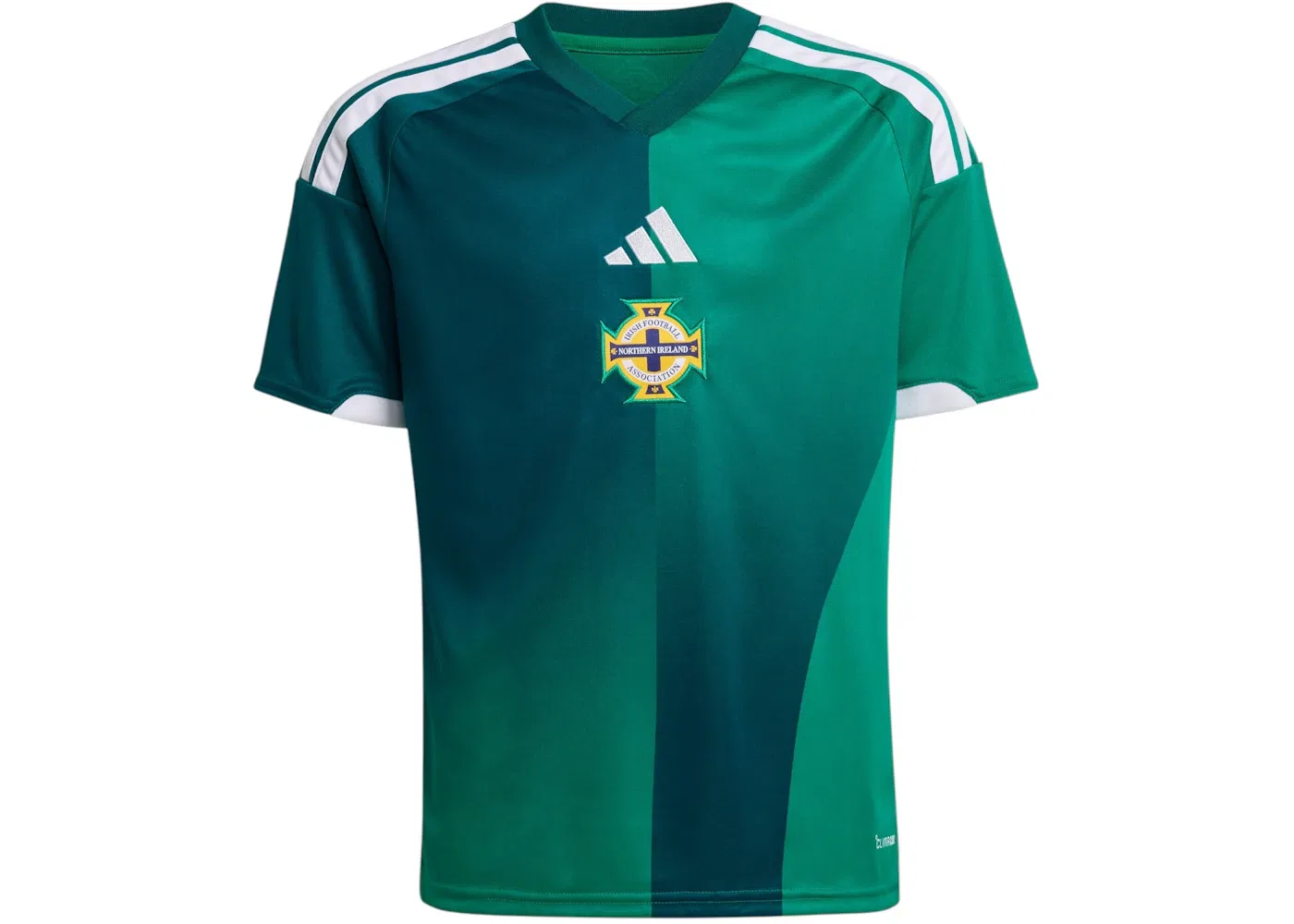 Детская футболка с длинным рукавом Jersey Adidas, Glory Green/White
