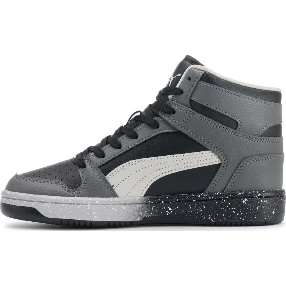Детские высокие кроссовки Puma, Grey/Black — фото 3